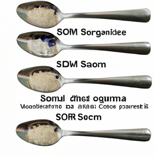 V. Standard conversion ratios between teaspoons and grams