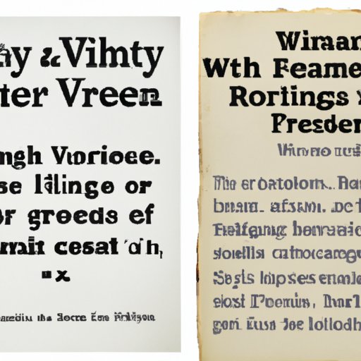 From Whitman to Ginsberg: A History of Free Verse and Its Place in American Poetry